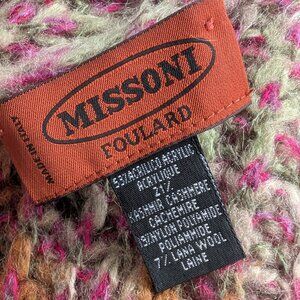 Vintage Missoni Cashmere Wool Scarf/Shawl
